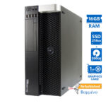 Dell Precision T3600 Tower Xeon E5-1620(4-Cores)/16GB DDR3/256GB SSD & 500GB/Nvidia 1GB/DNo ODD/7P G