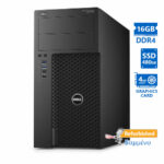 Dell Precision 3620 Tower Xeon-E3-1240v5(4-Cores)/16GB DDR4/480GB SSD/Nvidia 4GB/No ODD/7P Grade A+