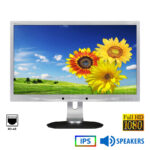 Used Monitor 231P4QUPES/00 IPS LED/Philps/23\"FHD/1920x1080/Wide/Silver/Black/w/Speakers/D-SUB & LAN