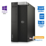 Dell Precision 5810 Tower Xeon E5-1607v3(4-Cores)/16GB DDR4/256GB SSD/Nvidia 2GB/DVD/10P Grade A+ Wo