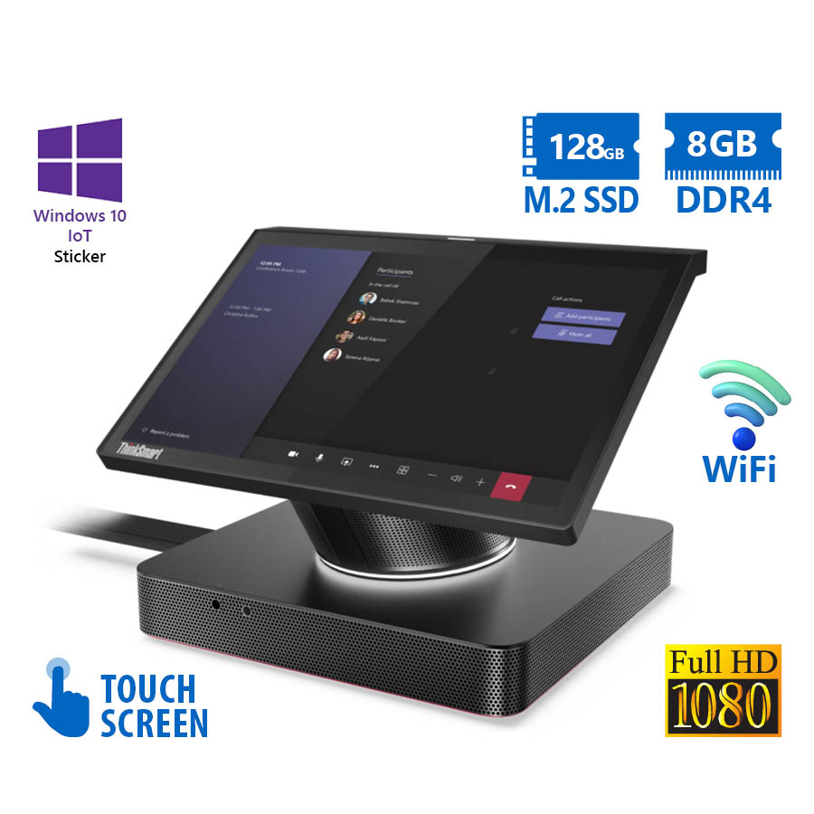 101774_1 Lenovo (B) ThinkSmart Hub 11H10002EU WiFi AIO w/Touchscreen 10.1”FHD/i5-8365U/8GB DDR4/128GB M.2 SSD - Image 1