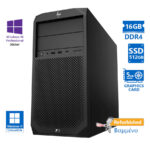 HP Z2 G4 Tower i7-8700/16GB DDR4/512GB SSD/DVD/Nvidia 5GB/10P Grade A+ Workstation Refurbished PC
