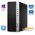 HP 800G4 Tower i5-8500/8GB DDR4/512GB M.2 SSD/No ODD/10P Grade A+ Refurbished PC
