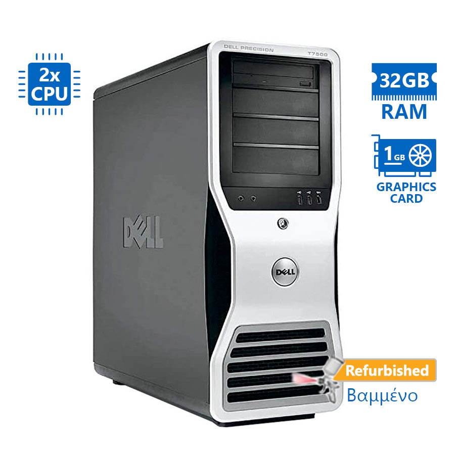 94720_1 Dell Precision T7500 Tower 2x Xeon X5690(6-Cores)/32GB DDR3/1TB/Nvidia 1GB/DVD/7P Grade Α+ Workstati - Image 1