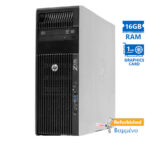 HP Z620 Tower Xeon E5-2609(4-Cores)/16GB DDR3/1TB/DVD/ATI 1GB/7PGrade A+ Workstation Refurbished PC