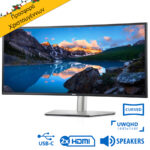 Used Monitor UltraSharp U3421WE Curved/Dell/34”UW-QHD 60Hz/3440x1440/Silver/Black/w/Speakers/DP & 2x