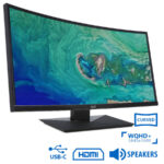 Used (A-) Monitor Acer CZ380CQK Curved/Acer/38\"UW-QHD/3840x1600/Black/w/Speakers/Grade A-/DP & HDMI