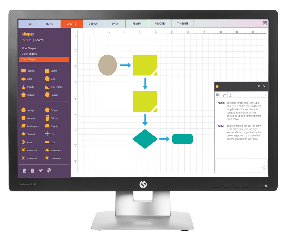M-E242-FQ HP used οθόνη E242 LED IPS, 24" 1920x1200, VGA/DisplayPort/HDMI, Grade B - Image 1