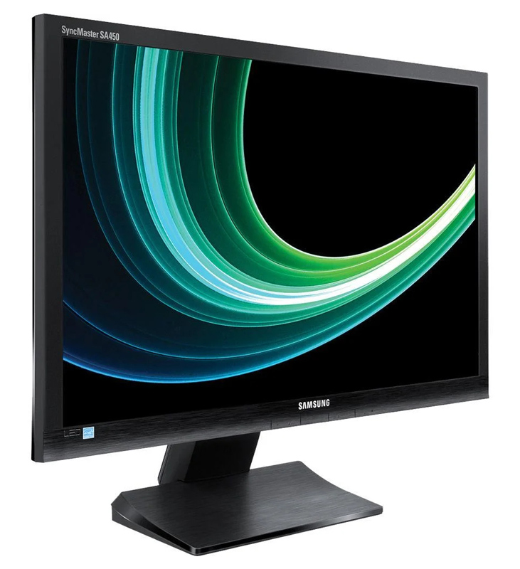 M-S24A450BW-FQ SAMSUNG used οθόνη S24A450BW LΕD, 24" 1920x1200px, VGA/DVI, Grade B - Image 1