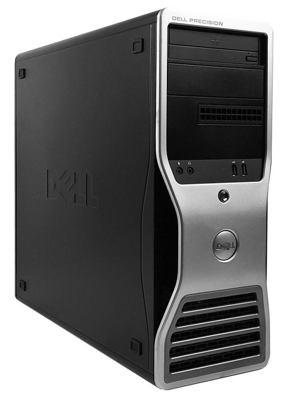 PCM-2178-SQR DELL PC Precision T5400 Tower, Refurbished Grade A Repainted, E5440, 4GB, 320GB, ATI FireGL V3600, DVD, FreeDOS - Image 1