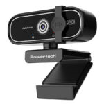 POWERTECH web camera PT-1427, 5MP, 2K QHD, αυτόματη εστίαση, 1.5m, μαύρη