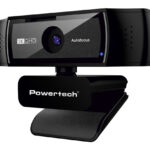 POWERTECH web camera PT-1428, 5MP, 2K QHD, αυτόματη εστίαση, 1.5m, μαύρη